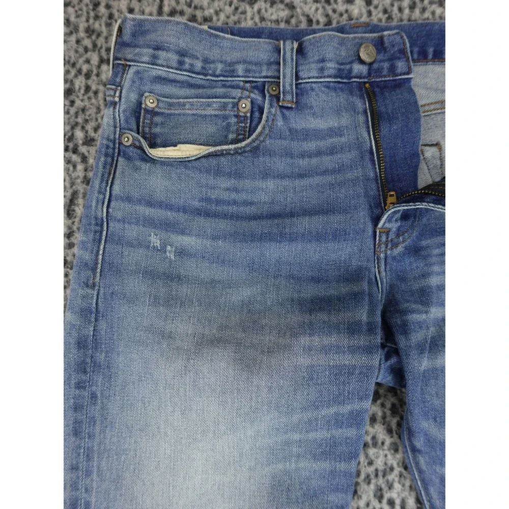 J.Crew 484 Slim Fit Jeans Mens 32x30 Blue Denim Medium Wash Distressed‎ 5-Pocket